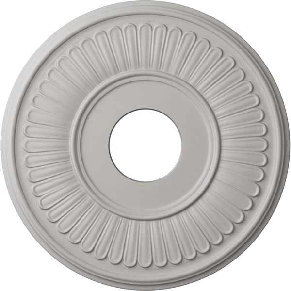 Ekena Millwork Berkshire Ceiling Medallion (Fits Canopies up to 7"), 15 3/4"OD x 3 7/8"ID x 3/4"P, Ultra Pure White CM15BEUWF - main
